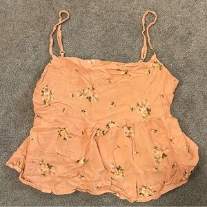 American Eagle Outfitters Peach Floral Camisole